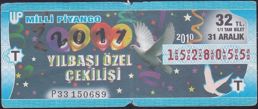 2010 31 Aralık Tam Bilet - T Serisi