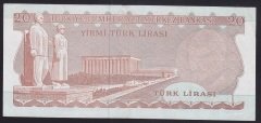 6.EMİSYON 3.TERTİP 20 LİRA F72 372560 ÇÇT +