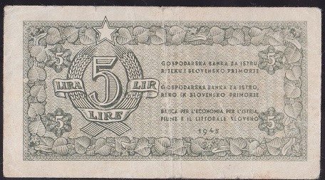 İTALYA 5 LİRE 1945 ÇOK TEMİZ