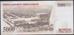 7.Emisyon 5000000 Lira J76 758658 Çok Temiz+