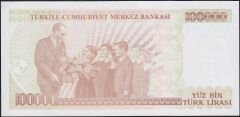 7.Emisyon 3.Tertip 100000 Lira I51 928969 Ççt Çilaltı
