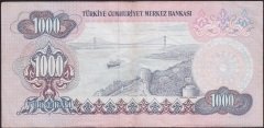 6.EMİSYON 2.TERTİP 1000 LİRA D87 659035 ÇOK TEMİZ +