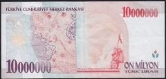 7.Emisyon 10.000.000 Lira A71 657545 Çok Temiz+