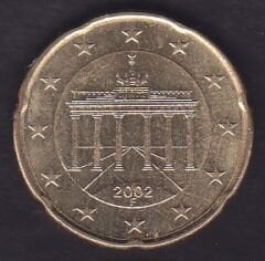 Avrupa Birliği 20 Euro Cent 2002 F Almanya