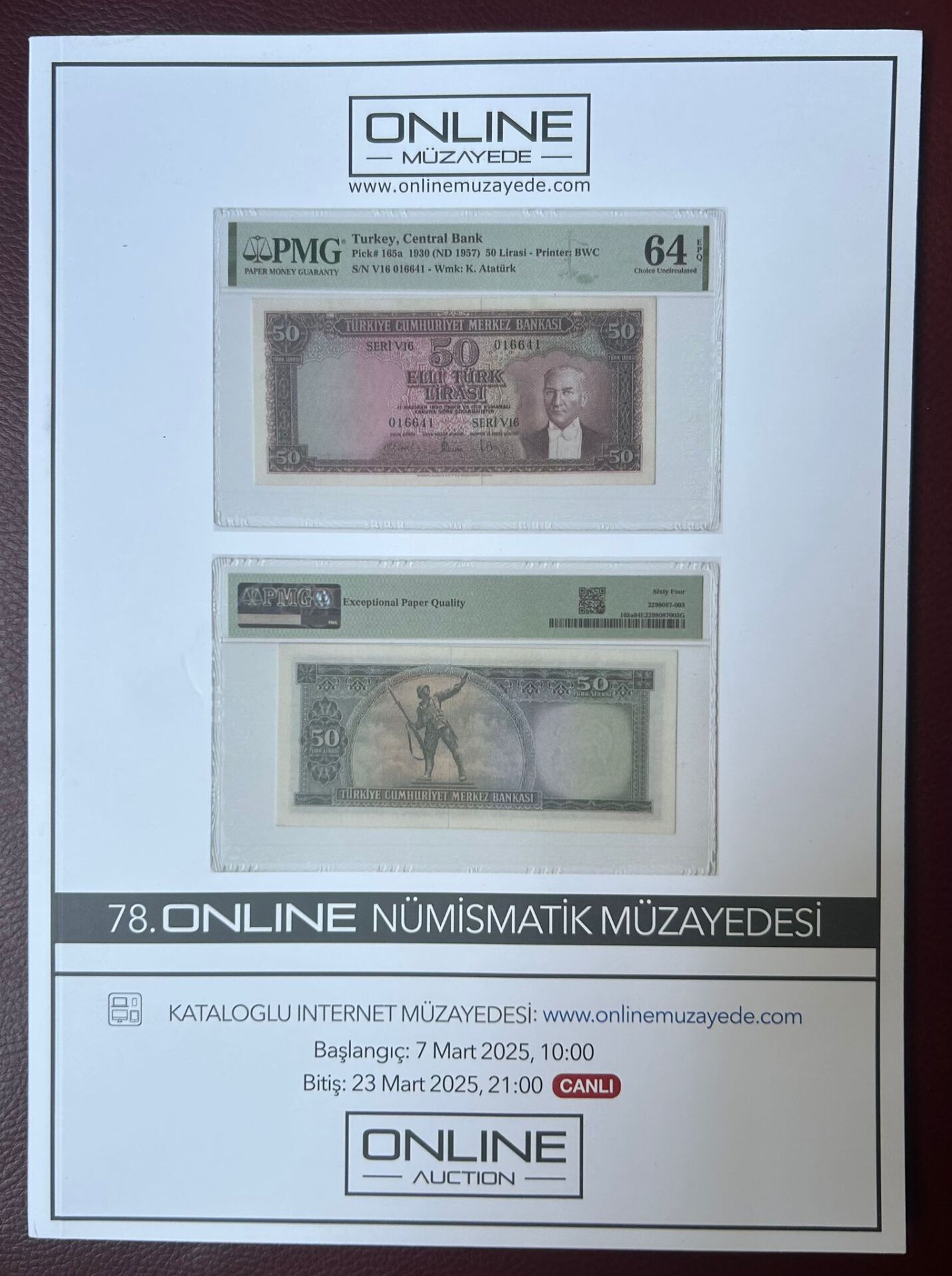 Müzayede Kataloğu Bol Görselli 65 Sayfa