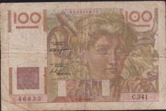 Fransa 100 Frank 1949 Çok Temiz