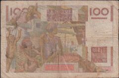 Fransa 100 Frank 1949 Çok Temiz