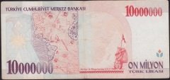 7.Emisyon 10 000 000 Lira C49 475579 Çok Temiz