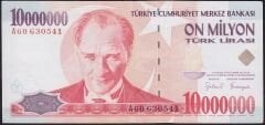7.Emisyon 10.000.000 Lira A60 630541 Çok Çok Temiz