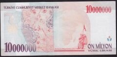 7.Emisyon 10.000.000 Lira A60 630541 Çok Çok Temiz
