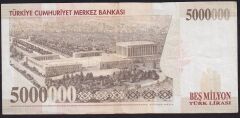 7.Emisyon 5000000 Lira H02 416074 Çok Temiz
