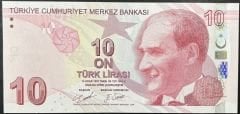 9.Emisyon 4.Tertip 10 Lira D173 555 173 Çil
