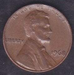 Amerika 1 Cent 1968 D