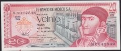 Meksika 20 Pesos 1977 Çil ( N ) Pick64d