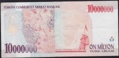 7.Emisyon 10000000 Lira A51 604569 Çok Temiz+