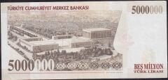 7.Emisyon 5.000.000 Lira G85 480882 Çok Temiz+