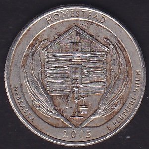 Amerika Çeyrek Dolar 2015 P  Hatıra Homestead - Nebraska