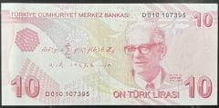 9.Emisyon 4.Tertip 10 Lira D010 107395 Çil