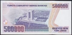7.Emisyon 3.Tertip 500000 Lira F54 568076 Çil