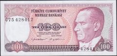 7.Emisyon 2.Tertip 100 Lira C75 428412 Çil