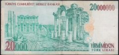 7.EMİSYON 20 000 000 LİRA G27 055204 ÇOK TEMİZ