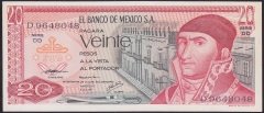 Meksika 20 Pesos 1977 Çil ( D ) Pick64d
