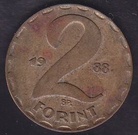 Macaristan 2 Forint 1988