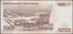7.Emisyon 5 000 000 Lira F84 429262 Çok Temiz