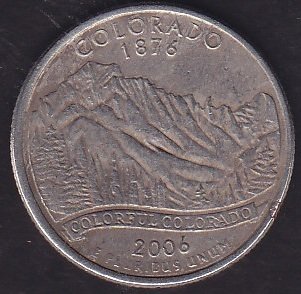 Amerika Çeyrek Dolar 2006 D Hatıra Colorado