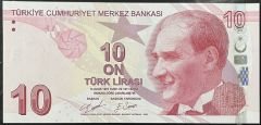 9.Emisyon 4.Tertip 10 Lira D007 127 127 Çil