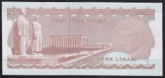 6.EMİSYON 3.TERTİP 20 LİRA F60 289030 ÇİLALTI