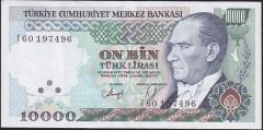 7.Emisyon 4.Tertip 10000 Lira I60 197496 Çok Çok Temiz+