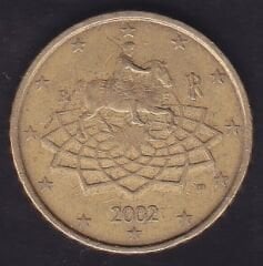 Avrupa Birliği 50 Euro Cent 2002 İtalya