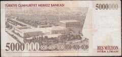 7.Emisyon 5 000 000 Lira F82 320313 Çok Temiz
