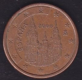 Avrupa 5 Euro Cent 2006 İspanya