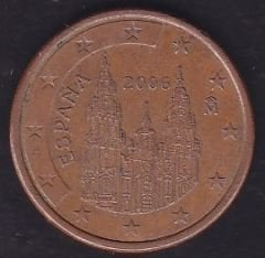 Avrupa 5 Euro Cent 2006 İspanya