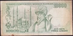 7.Emisyon 4.Tertip 10000 Lira I54 470662 Temiz