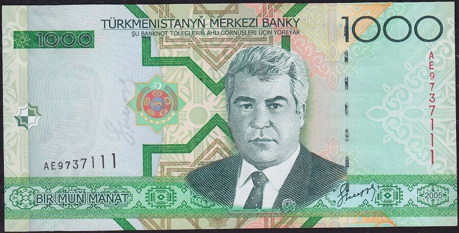 Türkmenistan 1000 Manat 2005 Çil Pick 20 ( 111 )