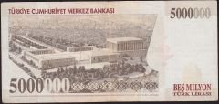7.Emisyon 5 000 000 Lira J54 525857 Çok Temiz+