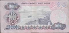 6.EMİSYON 2.TERTİP 1000 LİRA D72 351239 ÇOK TEMİZ +