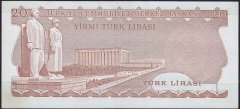 6.Emisyon 2.Tertip 20 Lira E16 043109 Çok Temiz+