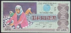 1980 19 KASIM ÇEYREK BİLET Ç SERİSİ