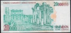 7.EMİSYON 20 000 000 LİRA G57 586557 ÇÇT +