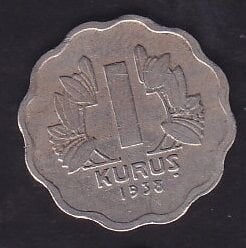 1938 Yılı 1 Kuruş