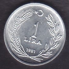 1981 Yılı 1 Lira Çil