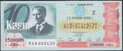 2000 9 KASIM YARIM BİLET - Z SERİSİ