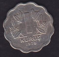 1938 Yılı 1 Kuruş
