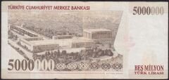 7.Emisyon 5000000 Lira G66 884908 Çok Temiz