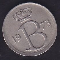 Belçika 25 Centim 1973