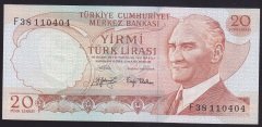 6.EMİSYON 3.TERTİP 20 LİRA F38 110404 ÇİLALTI